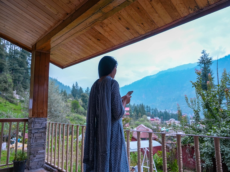Cotage In Manali-Forest Way Cottage-Balcony